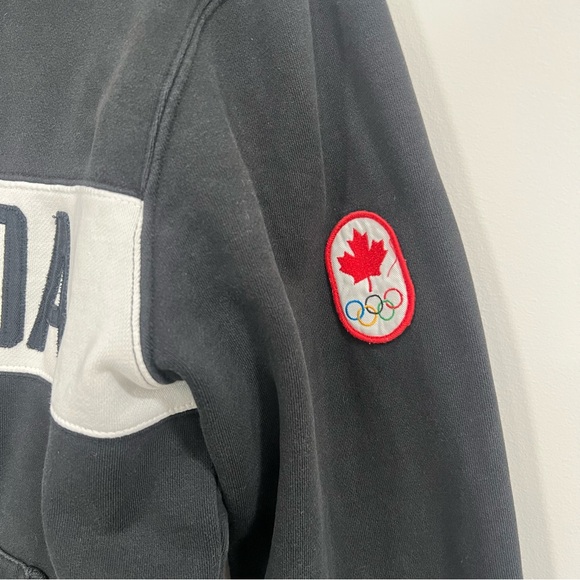 Vintage Hudson’s Bay Athletic Jacket Sports Zip Up Cotton Olympic Jacket - Picture 4 of 9